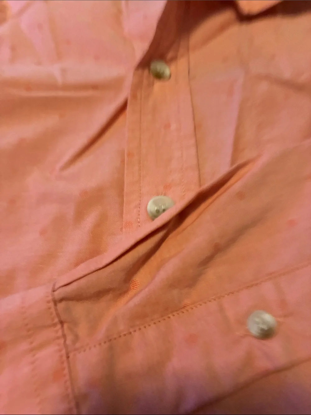 Banana Republic Coral Button-Down Shirt with Subtle Texture